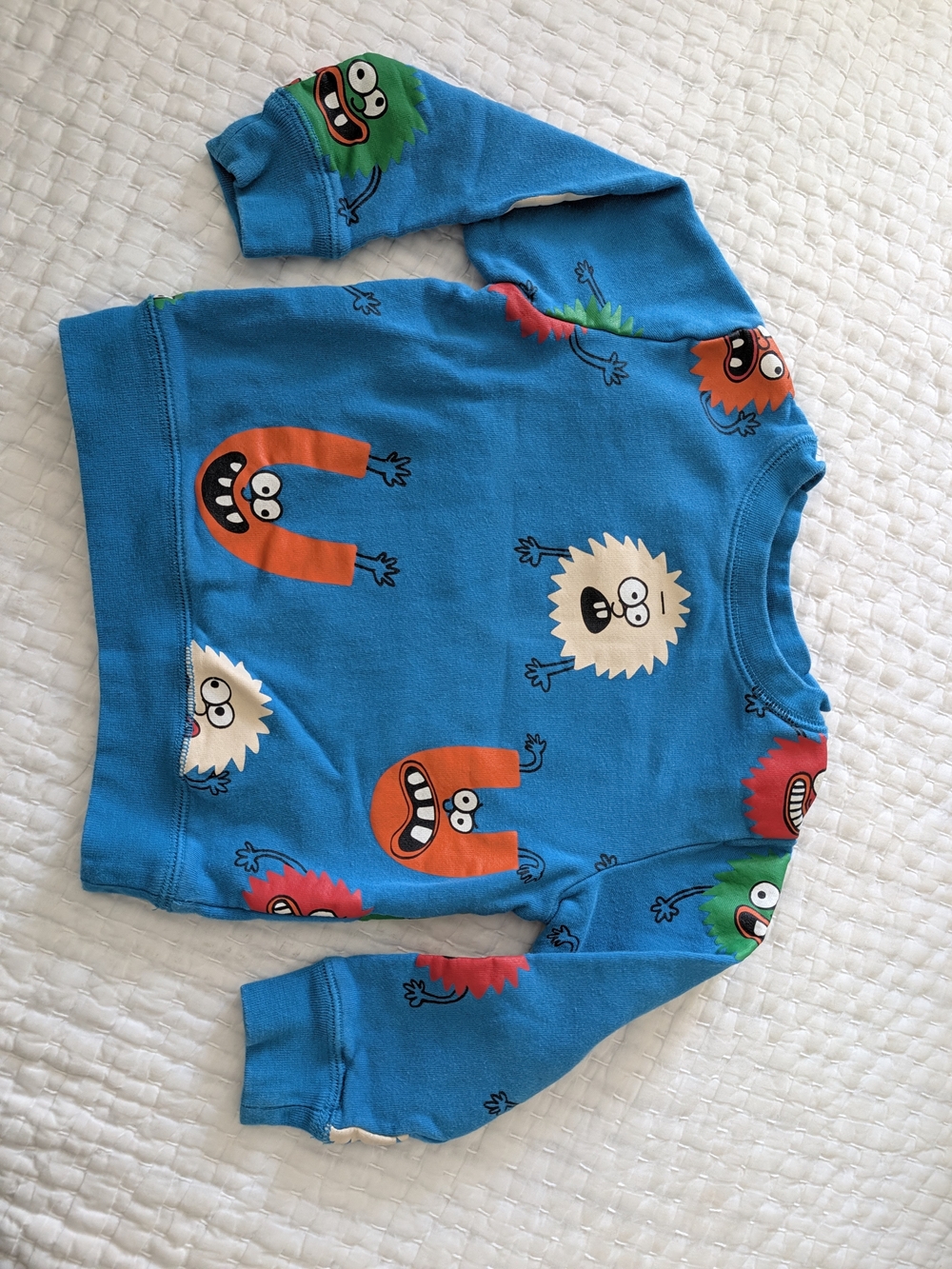 Stella McCartney Kids Blue Monster Print Sweatshirt